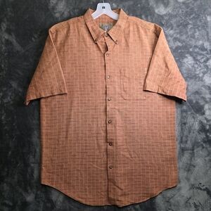 The Territory Ahead Terracotta Button Down Shirt 100% Cotton Mens XL